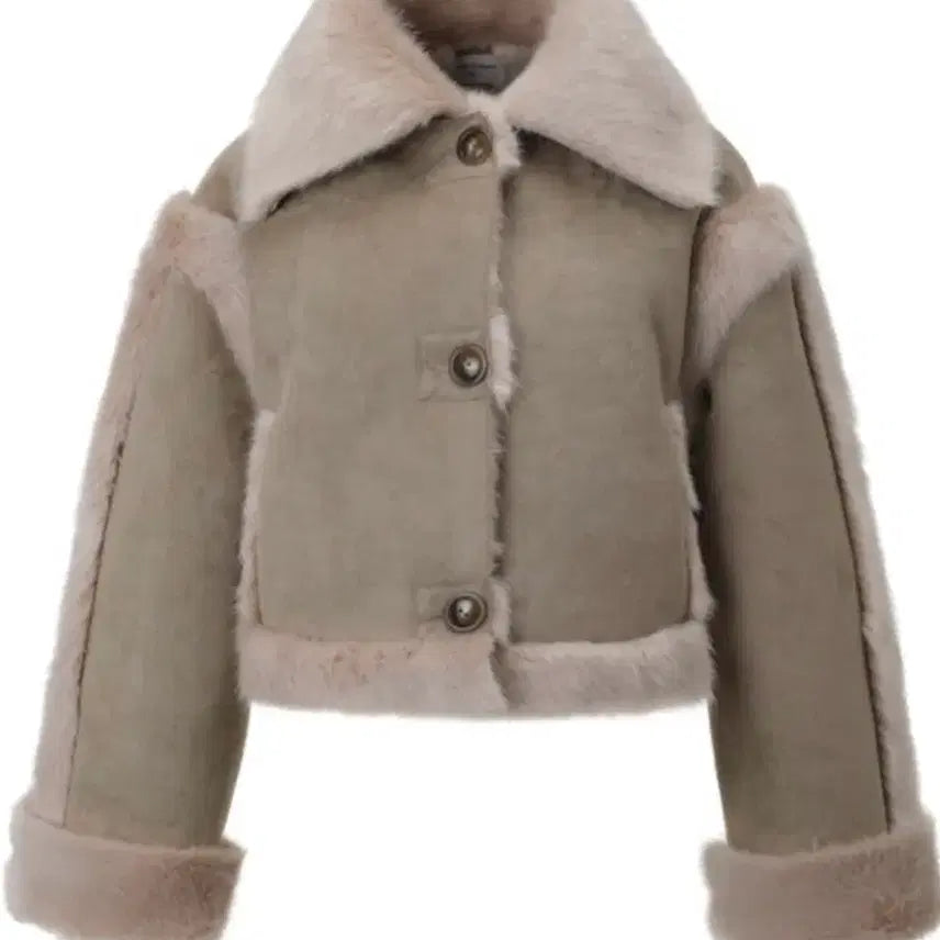 [BUNJANG] 3 Times Bunny Fur Coat Brown / 쓰리타임즈 버니퍼 코트 브라운