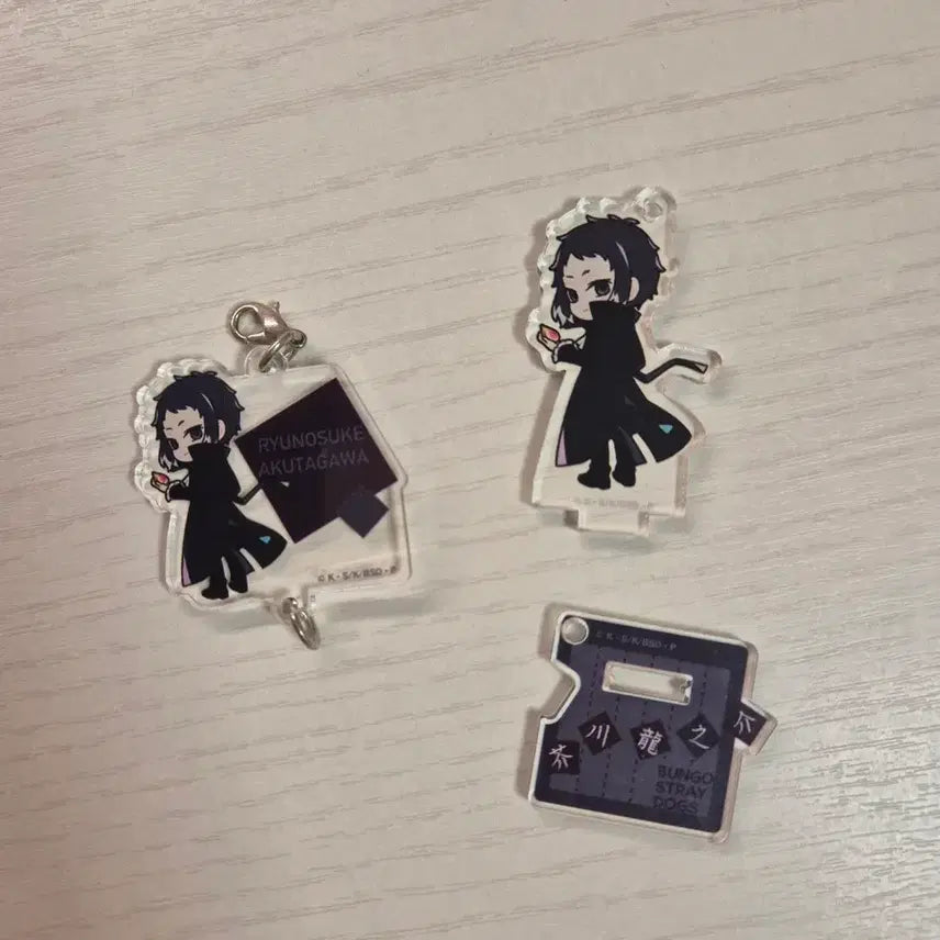 [BUNJANG] Bungou Stray Dogs Akutagawa Acrylic Keyring Bundle Set / 일괄)문호스트레이독스 아쿠타가와 가챠 아크릴 키링