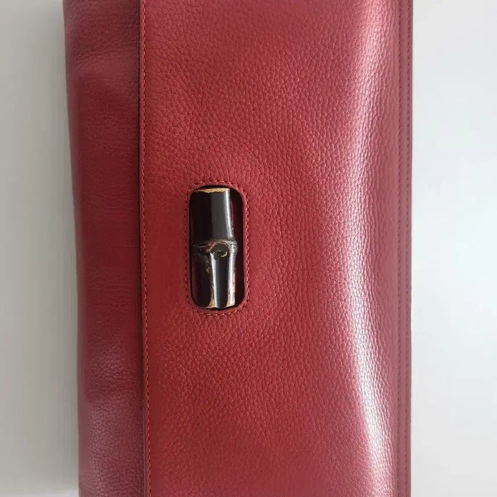 [BUNJANG] Gucci Bamboo Clutch Bag Red / 구찌 정품 뱀부 클러치백 레드