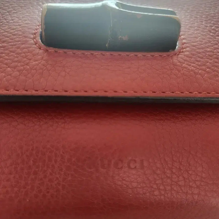 [BUNJANG] Gucci Bamboo Clutch Bag Red / 구찌 정품 뱀부 클러치백 레드