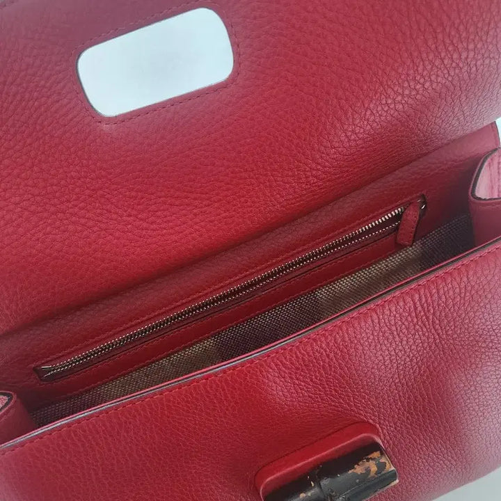 [BUNJANG] Gucci Bamboo Clutch Bag Red / 구찌 정품 뱀부 클러치백 레드