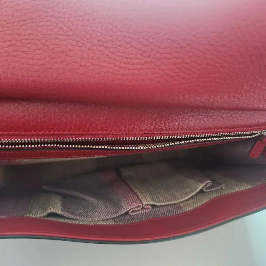 [BUNJANG] Gucci Bamboo Clutch Bag Red / 구찌 정품 뱀부 클러치백 레드