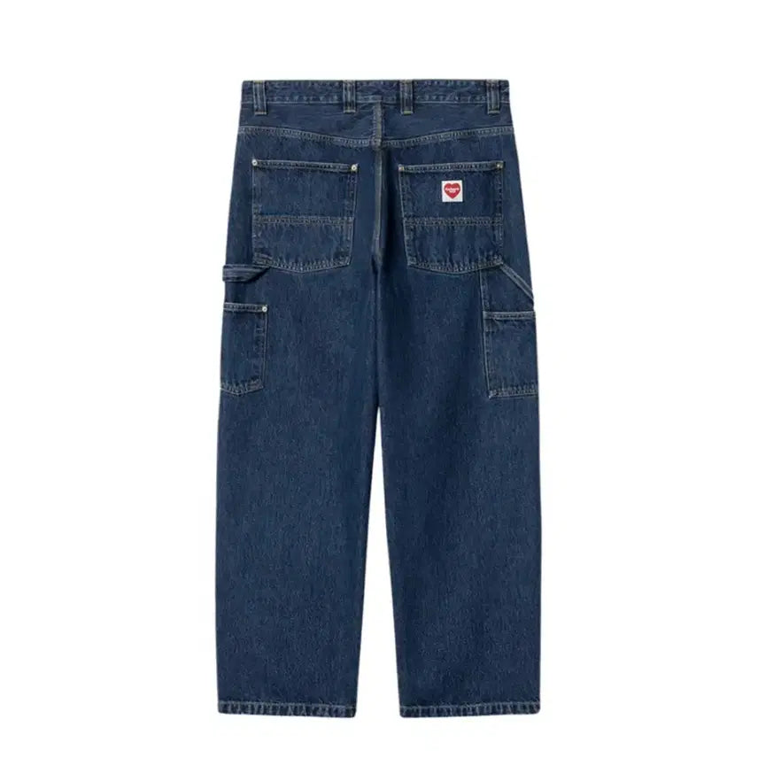 [BUNJANG] Carhartt WIP Double Knee Pants Blue Stone Washed / XL 칼하트 WIP 루즈핏 더블니 팬츠 블루 스톤 워시드