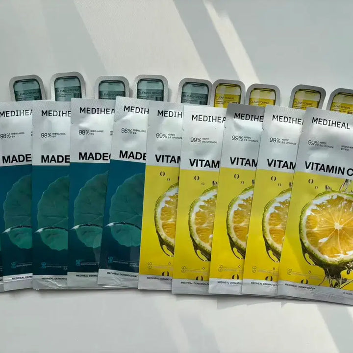 [BUNJANG] Mediheal Mask Pack Set / 메디힐 마스크팩 비타민C+마데카 10개(반값택배 무료)
