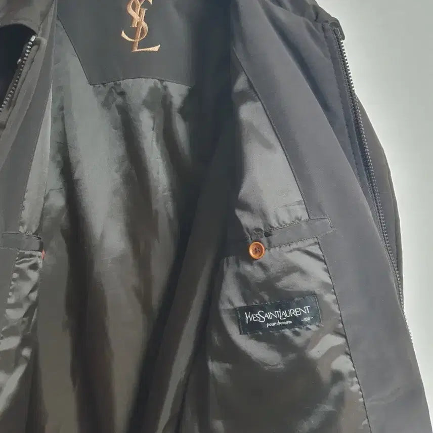 [BUNJANG] Saint Laurent Padded Field Jacket Dark Brown / 입생로랑 YSL 패디드 필드 자켓 다크브라운 110 / ESS ES 라인