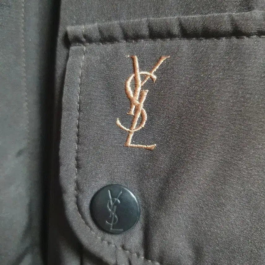 [BUNJANG] Saint Laurent Padded Field Jacket Dark Brown / 입생로랑 YSL 패디드 필드 자켓 다크브라운 110 / ESS ES 라인