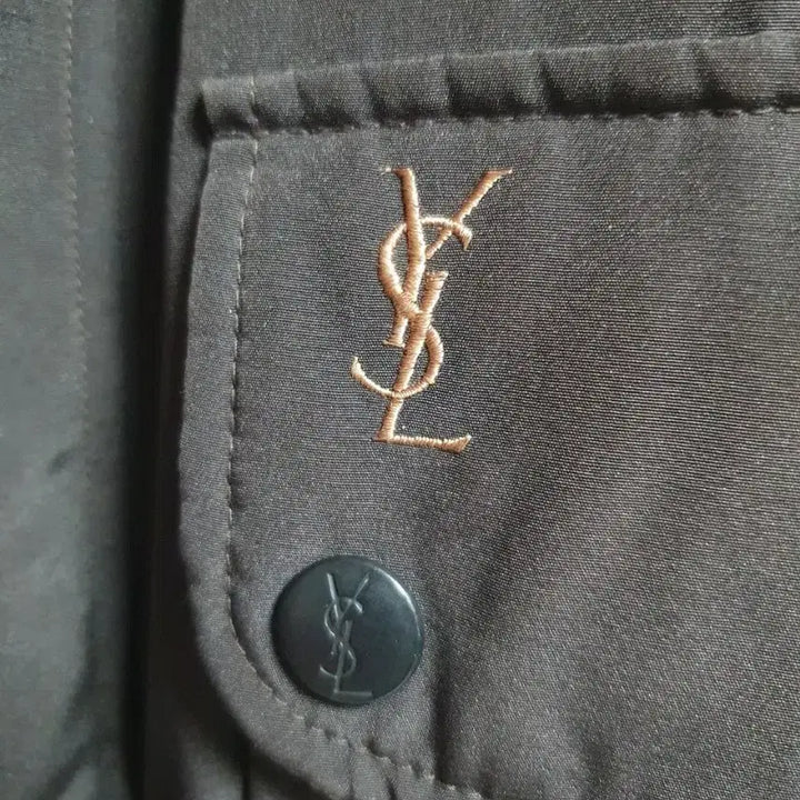[BUNJANG] Saint Laurent Padded Field Jacket Dark Brown / 입생로랑 YSL 패디드 필드 자켓 다크브라운 110 / ESS ES 라인