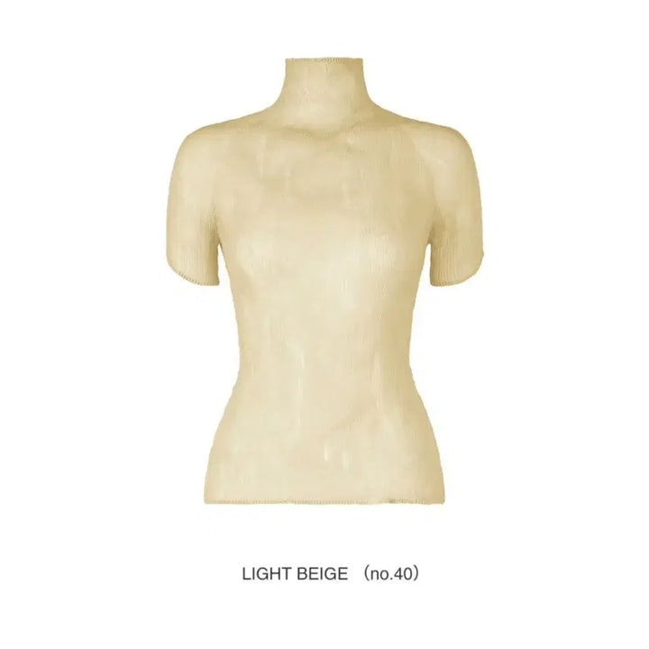 [BUNJANG] Issey Miyake Chiffon Twist Short Sleeve Top / 이세이미야케 쉬폰트위스트 반팔탑