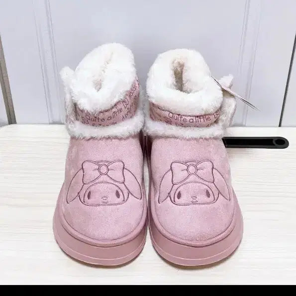 [BUNJANG] Hello Kitty/My Melody Winter Boots / 헬로키티/마이멜로디 털 부츠 팝니다~