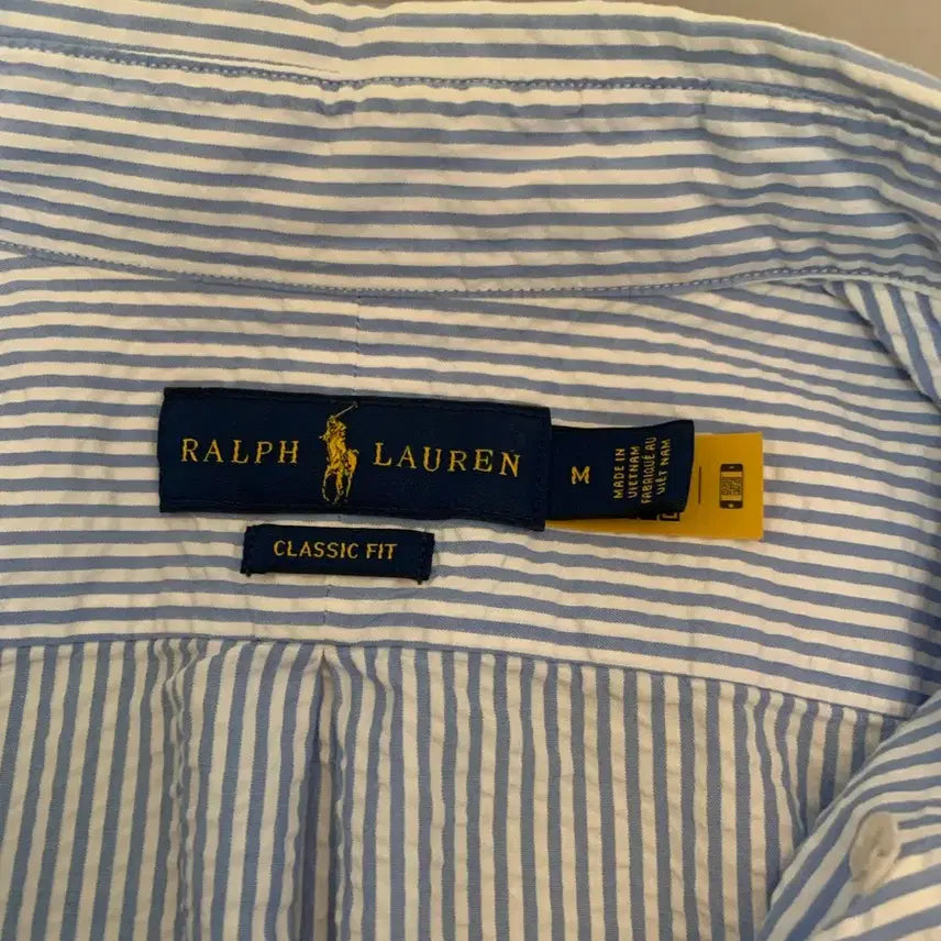 [BUNJANG] Polo Ralph Lauren Blue Striped Shirt / 폴로 랄프로렌 셔츠 블루 스트라이프