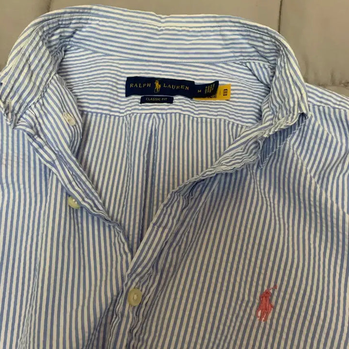 [BUNJANG] Polo Ralph Lauren Blue Striped Shirt / 폴로 랄프로렌 셔츠 블루 스트라이프