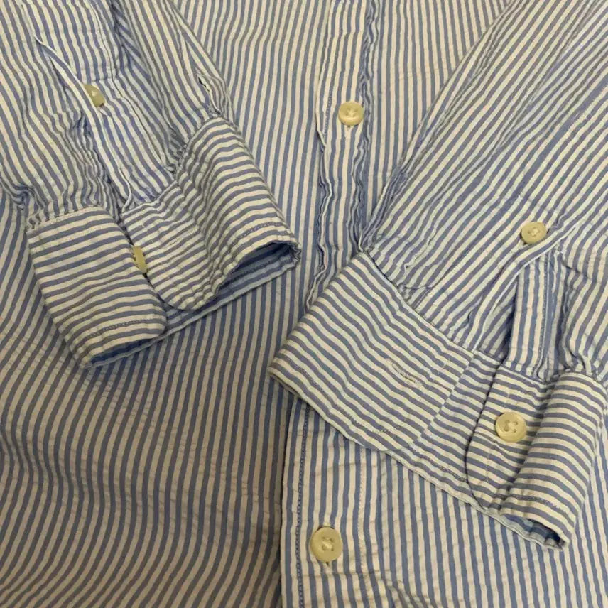 [BUNJANG] Polo Ralph Lauren Blue Striped Shirt / 폴로 랄프로렌 셔츠 블루 스트라이프