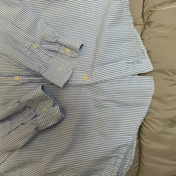 [BUNJANG] Polo Ralph Lauren Blue Striped Shirt / 폴로 랄프로렌 셔츠 블루 스트라이프