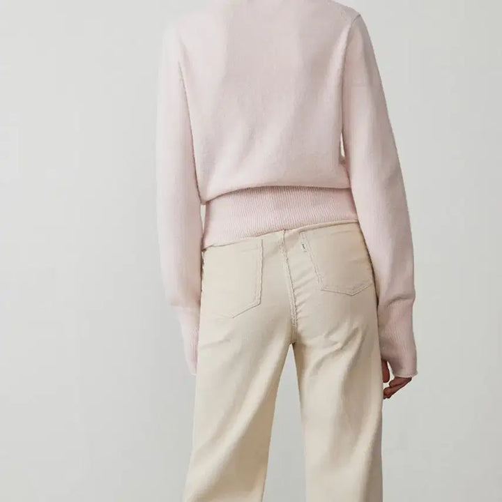 [BUNJANG] DUNST Soft Pink Finger Hole Knit Sweater / [던스트,품절상품] DUNST 핑거홀 소프트핑크 니트