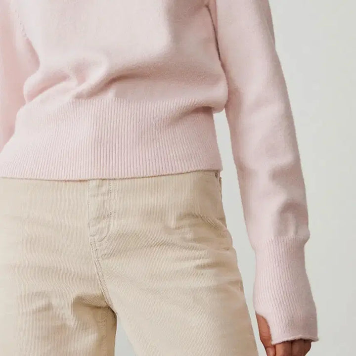 [BUNJANG] DUNST Soft Pink Finger Hole Knit Sweater / [던스트,품절상품] DUNST 핑거홀 소프트핑크 니트