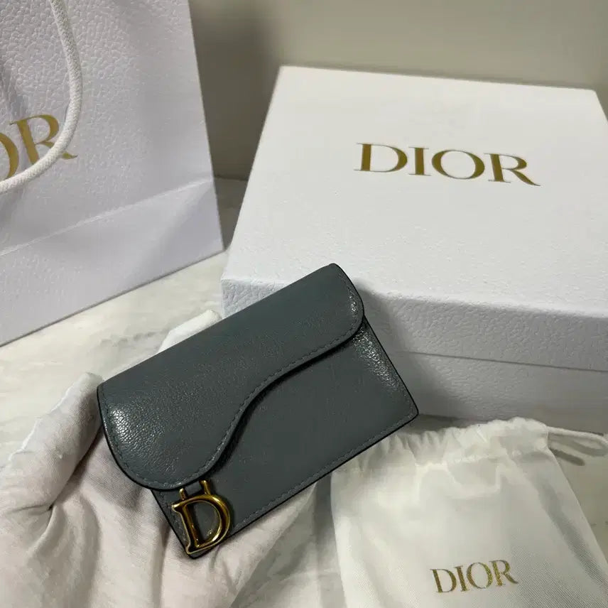 [BUNJANG] Dior Saddle Card Wallet / 디올 새들 카드지갑 클라우드 블루