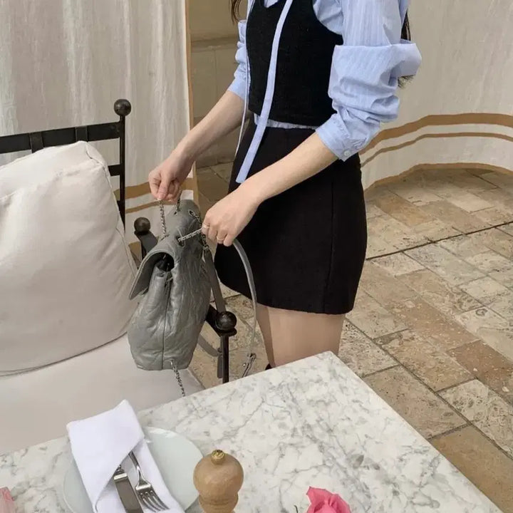 [BUNJANG] Modo Market Mael Tie Blouse / 모도마켓 샵모도 마엘 타이 블라우스 | 릴리코츠 타낫 시예 더바넷