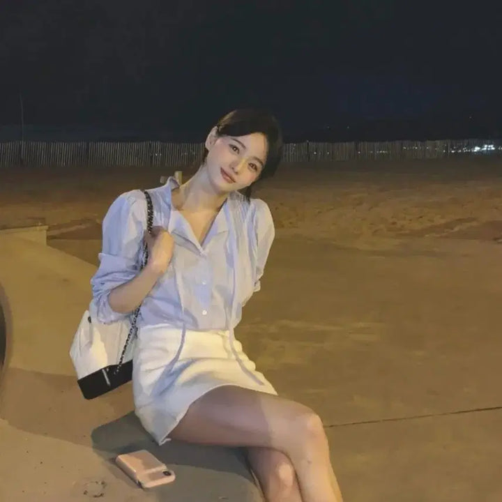 [BUNJANG] Modo Market Mael Tie Blouse / 모도마켓 샵모도 마엘 타이 블라우스 | 릴리코츠 타낫 시예 더바넷