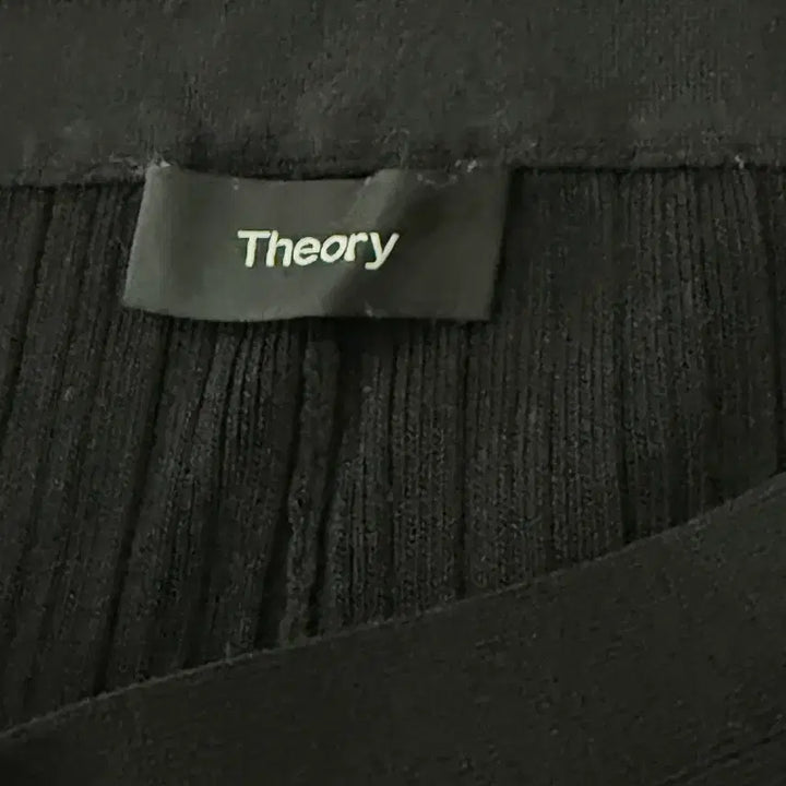 [BUNJANG] Theory Black Ribbed Knit Wide Pants / Theory/띠어리 검정색 골지 니트 와이드 팬츠