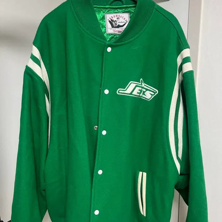 [BUNJANG] Mitchell &amp; NFL Stadium Jacket Olive / Mitchell&amp;NFL 스타디움 올리브 자켓