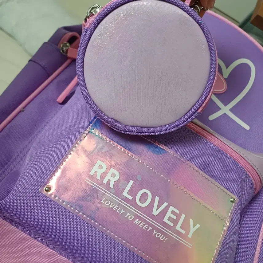 [BUNJANG] RR Lovely Purple Kids Backpack / RR Lovely 보라색 어린이 책가방