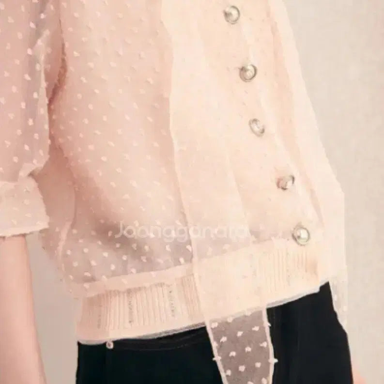 [BUNJANG] Hansum Mine See-Through Blouse / (새상품)한섬 마인 시스루 블라우스 판매해요