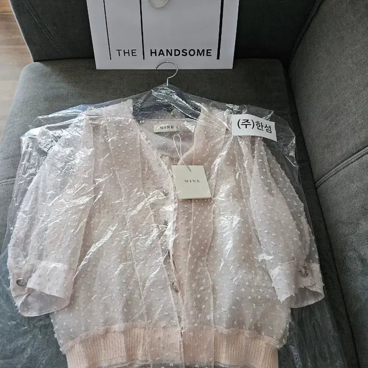 [BUNJANG] Hansum Mine See-Through Blouse / (새상품)한섬 마인 시스루 블라우스 판매해요