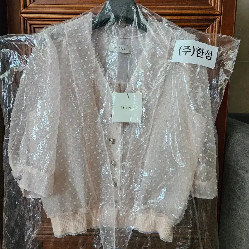 [BUNJANG] Hansum Mine See-Through Blouse / (새상품)한섬 마인 시스루 블라우스 판매해요