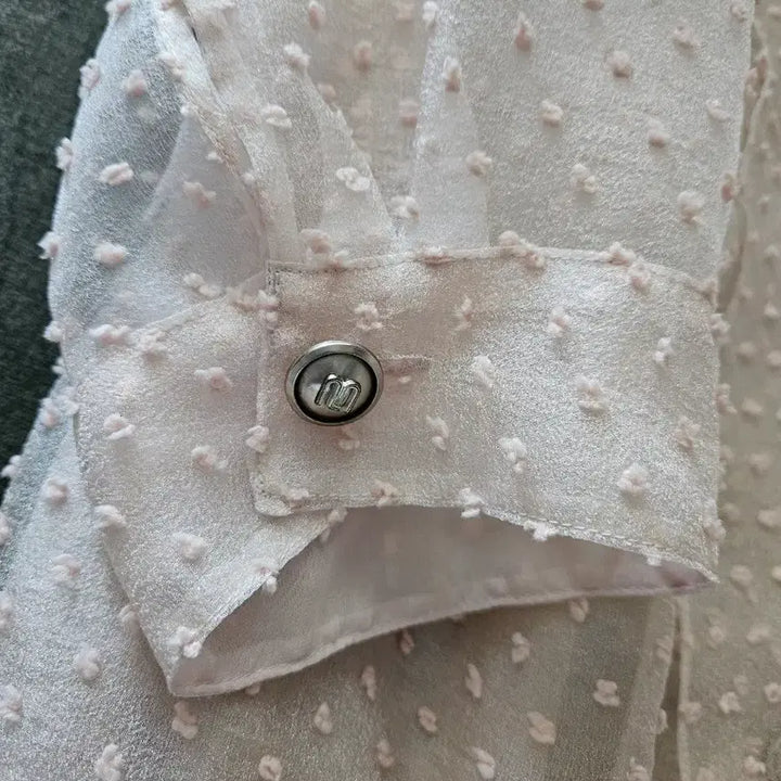 [BUNJANG] Hansum Mine See-Through Blouse / (새상품)한섬 마인 시스루 블라우스 판매해요