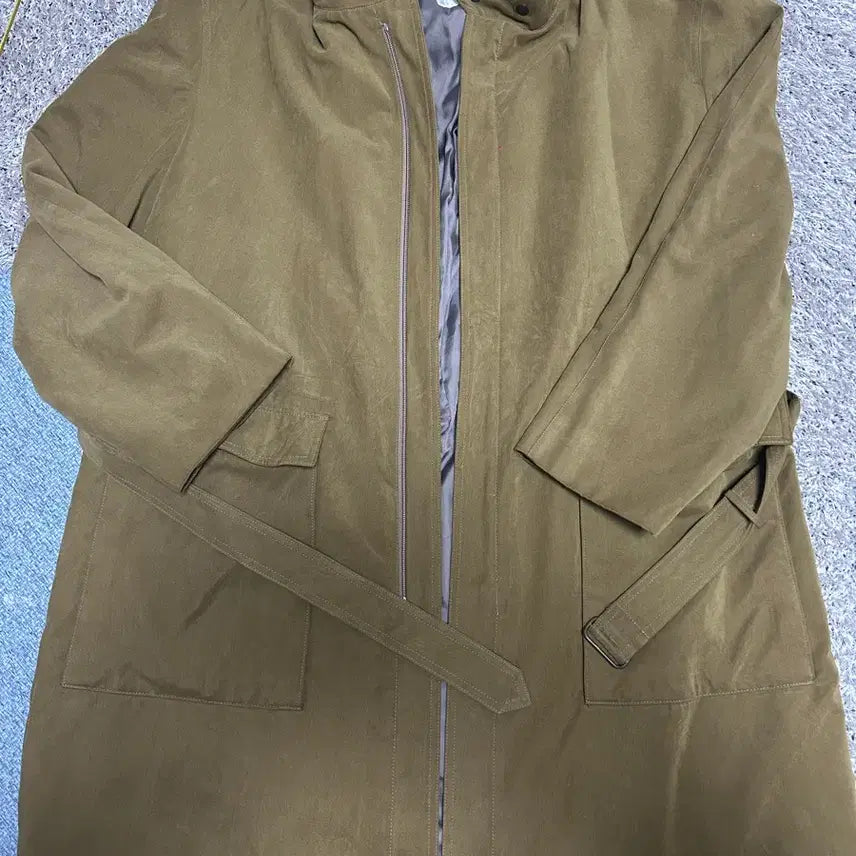 [BUNJANG] Trench Coat Size 105-110 / 일본판 인조 스웨이드 트렌치코트 사이즈 105~110