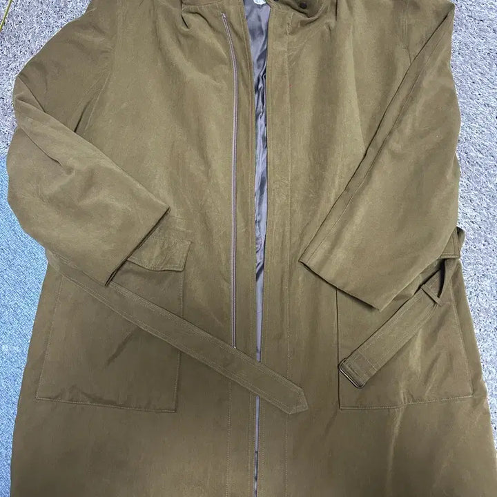 [BUNJANG] Trench Coat Size 105-110 / 일본판 인조 스웨이드 트렌치코트 사이즈 105~110