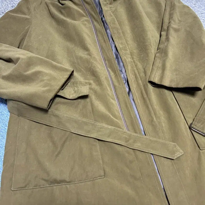 [BUNJANG] Trench Coat Size 105-110 / 일본판 인조 스웨이드 트렌치코트 사이즈 105~110