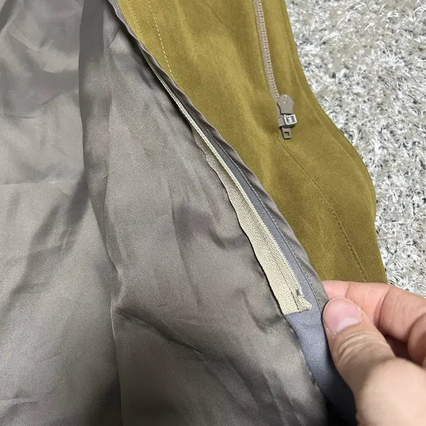 [BUNJANG] Trench Coat Size 105-110 / 일본판 인조 스웨이드 트렌치코트 사이즈 105~110