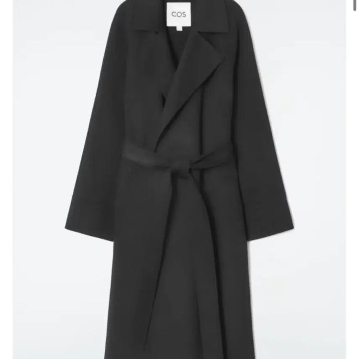 [BUNJANG] COS Belted Double-Face Wool Coat Black (S) / COS 코스 벨티드 더블페이스 울 코트 블랙 (S)