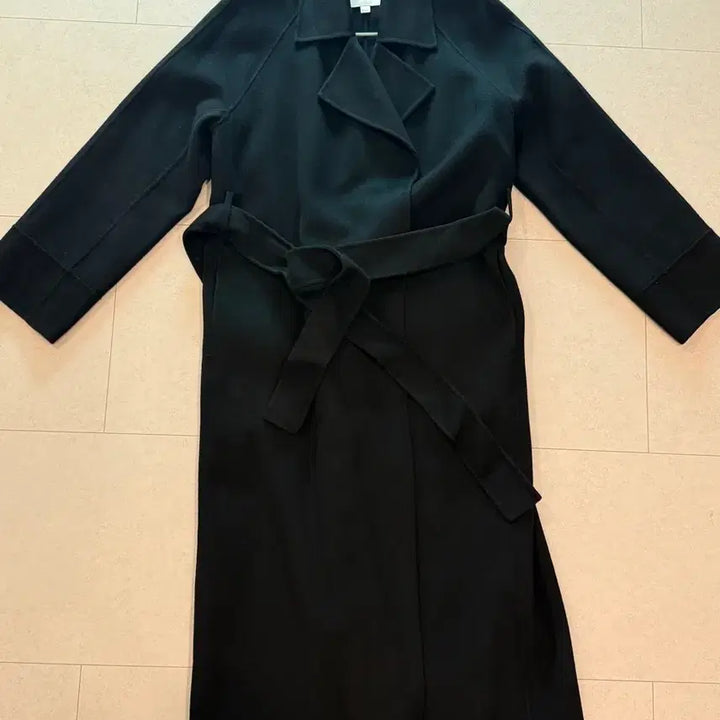 [BUNJANG] COS Belted Double-Face Wool Coat Black (S) / COS 코스 벨티드 더블페이스 울 코트 블랙 (S)