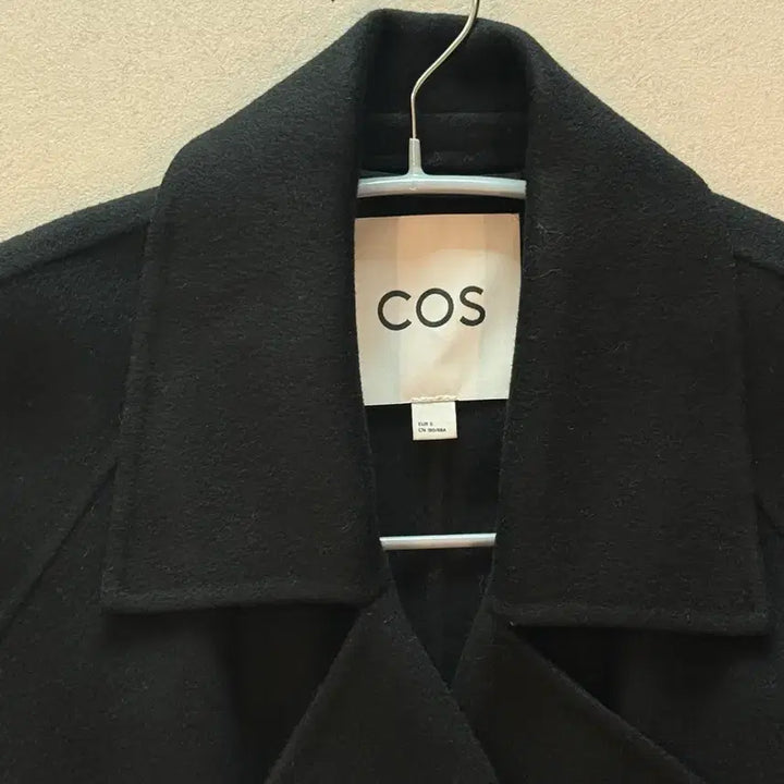 [BUNJANG] COS Belted Double-Face Wool Coat Black (S) / COS 코스 벨티드 더블페이스 울 코트 블랙 (S)