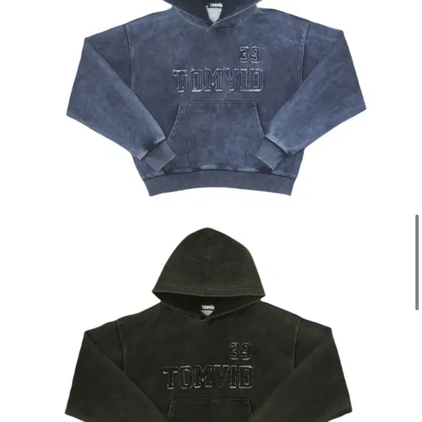 [BUNJANG] Tombid Blue Washed Hoodie / 톰비드 워싱 후드티 블루