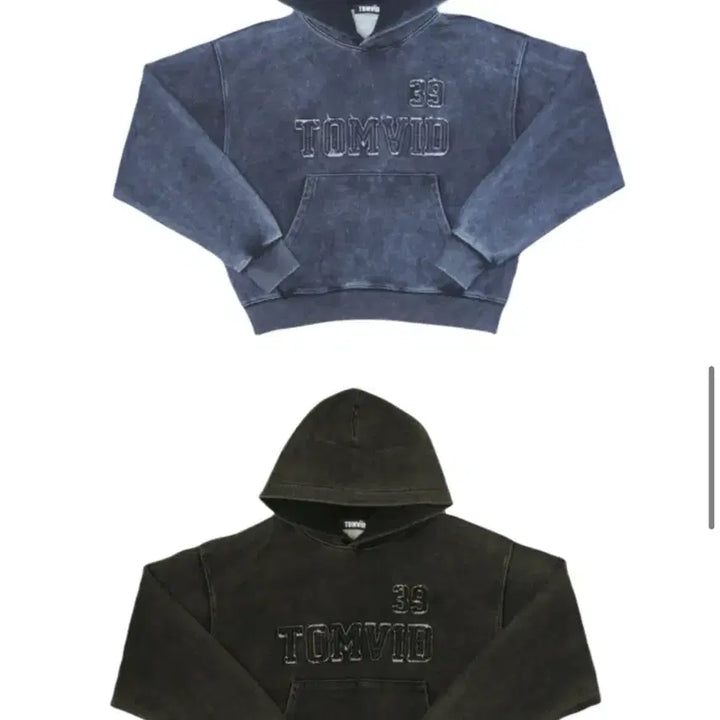 [BUNJANG] Tombid Blue Washed Hoodie / 톰비드 워싱 후드티 블루