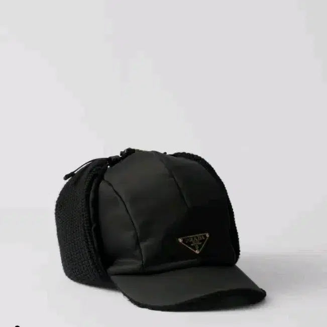 [BUNJANG] Prada Re-Nylon and Wool Trapper Hat / 프라다 리나일론 및 울 트래퍼 햇