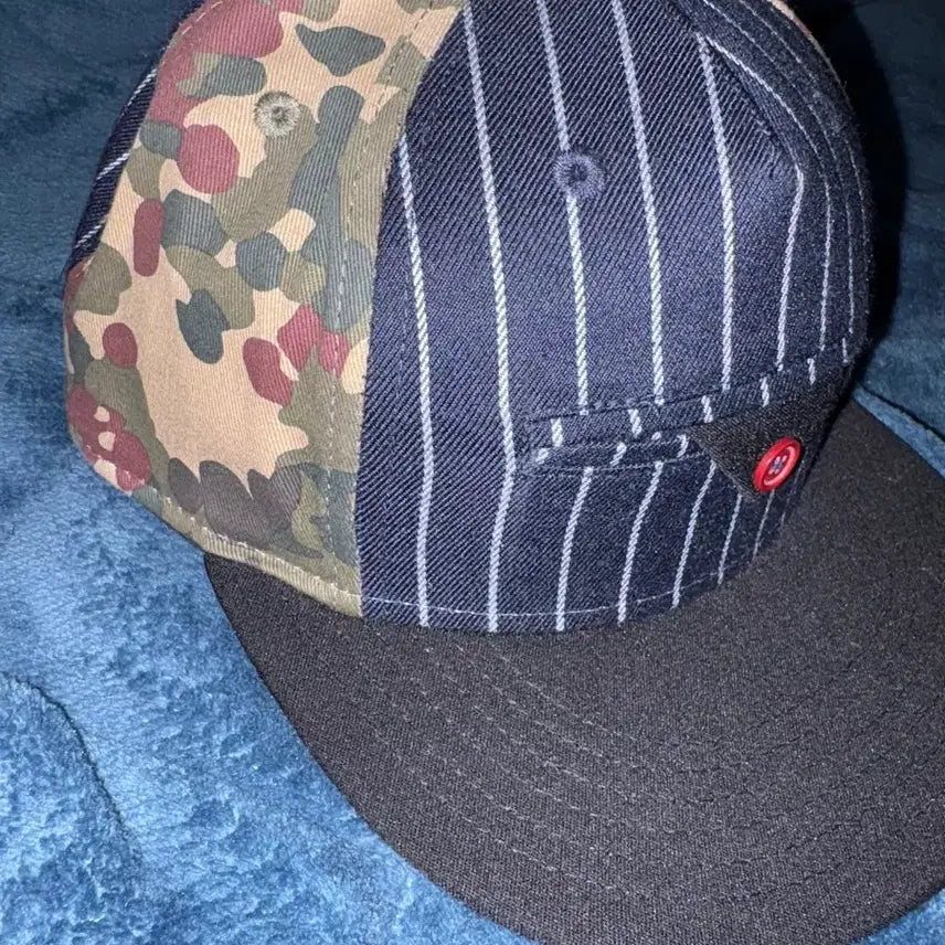 [BUNJANG] Smith Bridge Striped Camo Baseball Cap Snapback / 스미스 브릿지 줄무늬 카모 야구 모자 스냅백