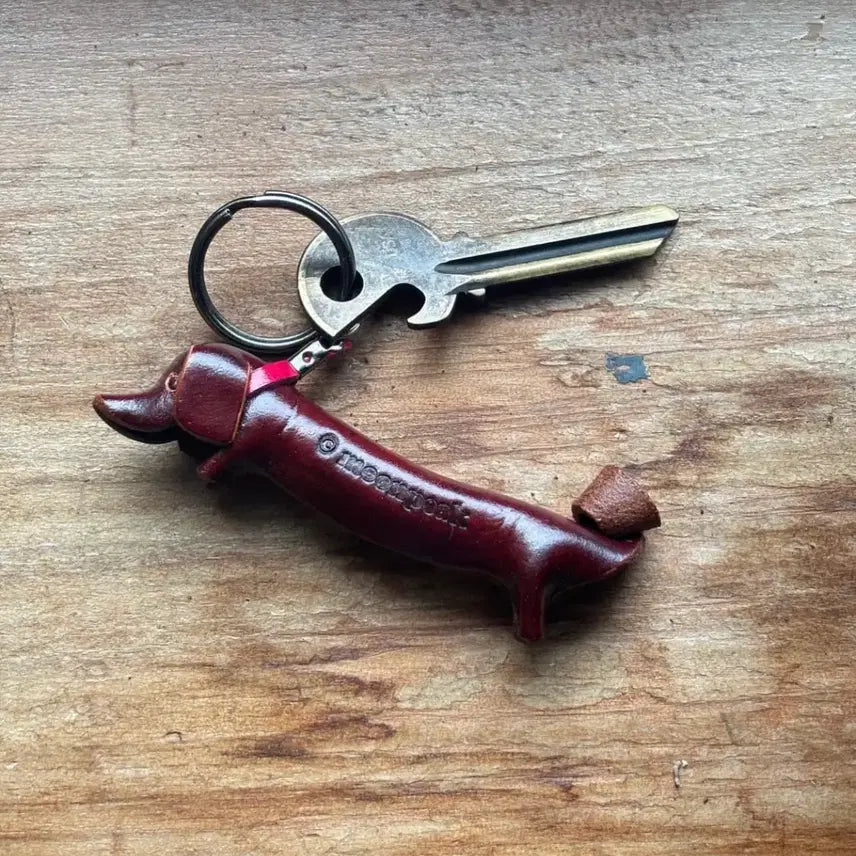 [BUNJANG] Leather Dachshund Keyring / 가죽 닥스훈트 키링
