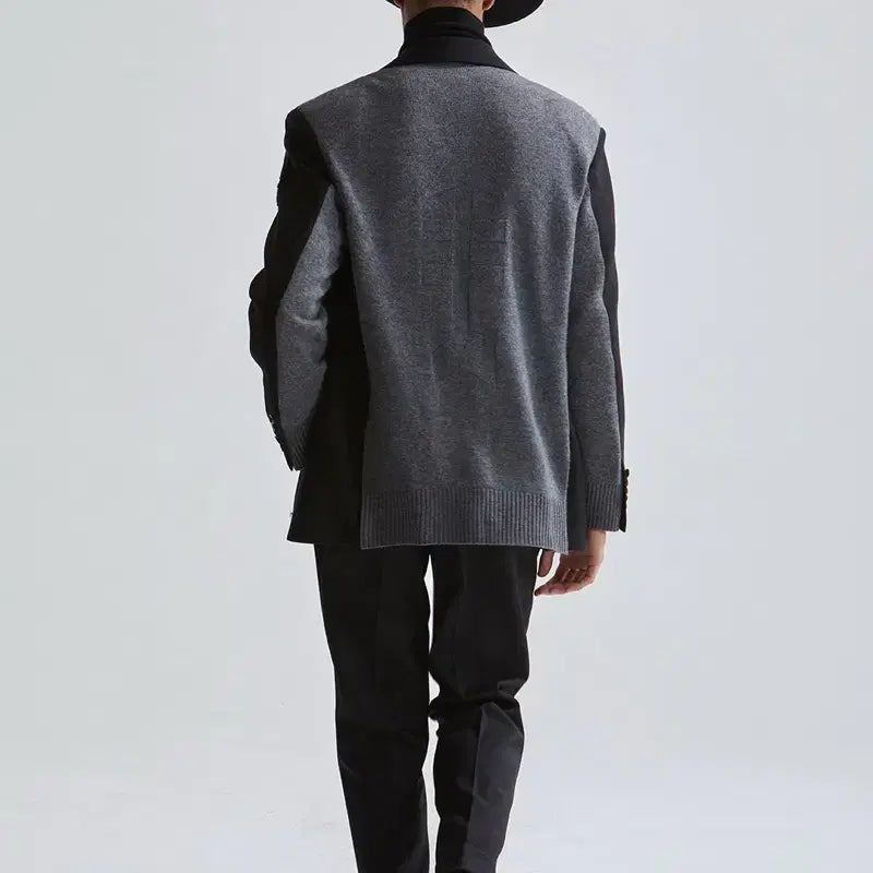 [BUNJANG] Marco ZAMBALDO Back Knit Over Jacket Size 48 (100) / 마르코잠발도 백니트오버자켓 48 (100) 사이즈