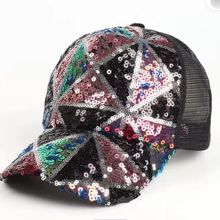 [BUNJANG] Spangle Mesh Cap / 스팽글 메쉬캡/새제품