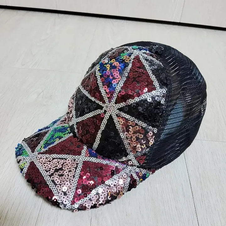 [BUNJANG] Spangle Mesh Cap / 스팽글 메쉬캡/새제품
