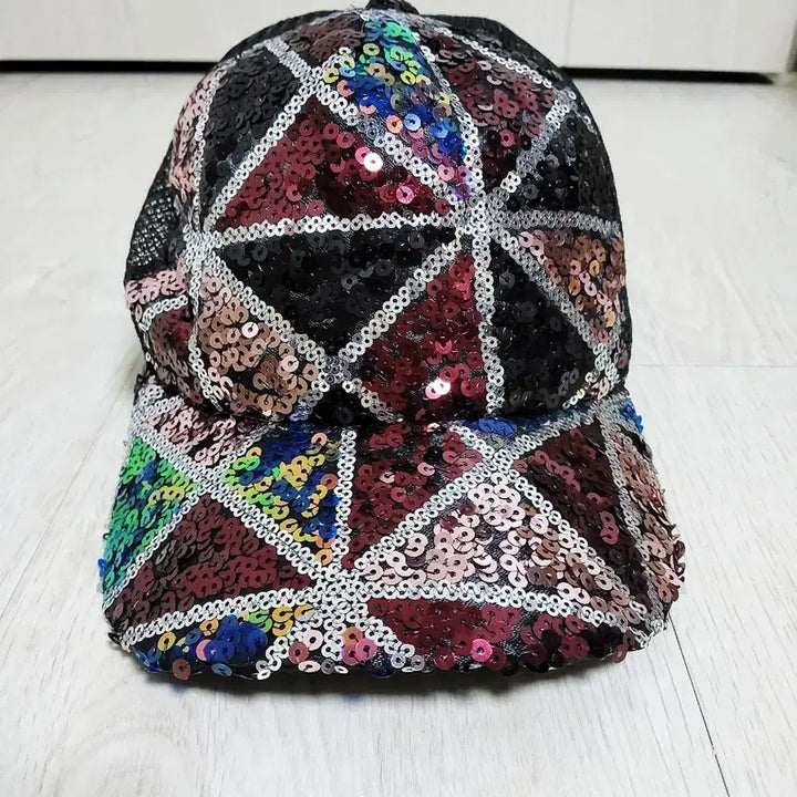 [BUNJANG] Spangle Mesh Cap / 스팽글 메쉬캡/새제품