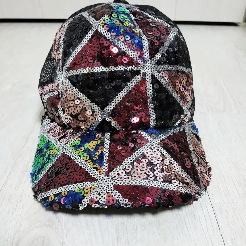 [BUNJANG] Spangle Mesh Cap / 스팽글 메쉬캡/새제품