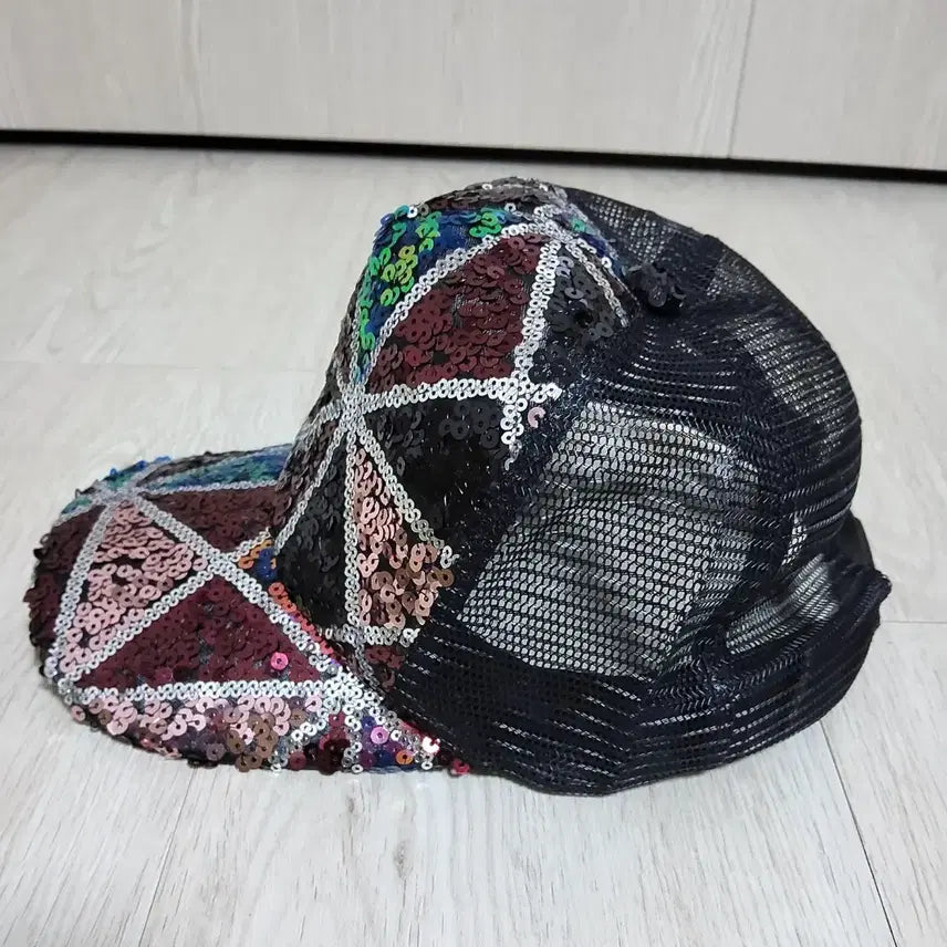 [BUNJANG] Spangle Mesh Cap / 스팽글 메쉬캡/새제품