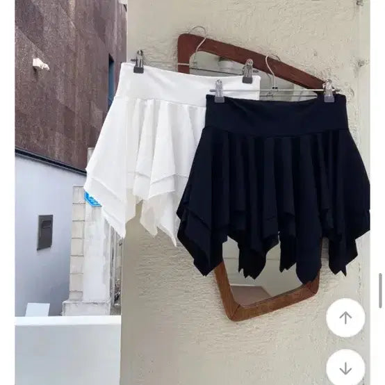 [BUNJANG] Unbalanced Ruffle Skirt / 언발캉캉 스커트