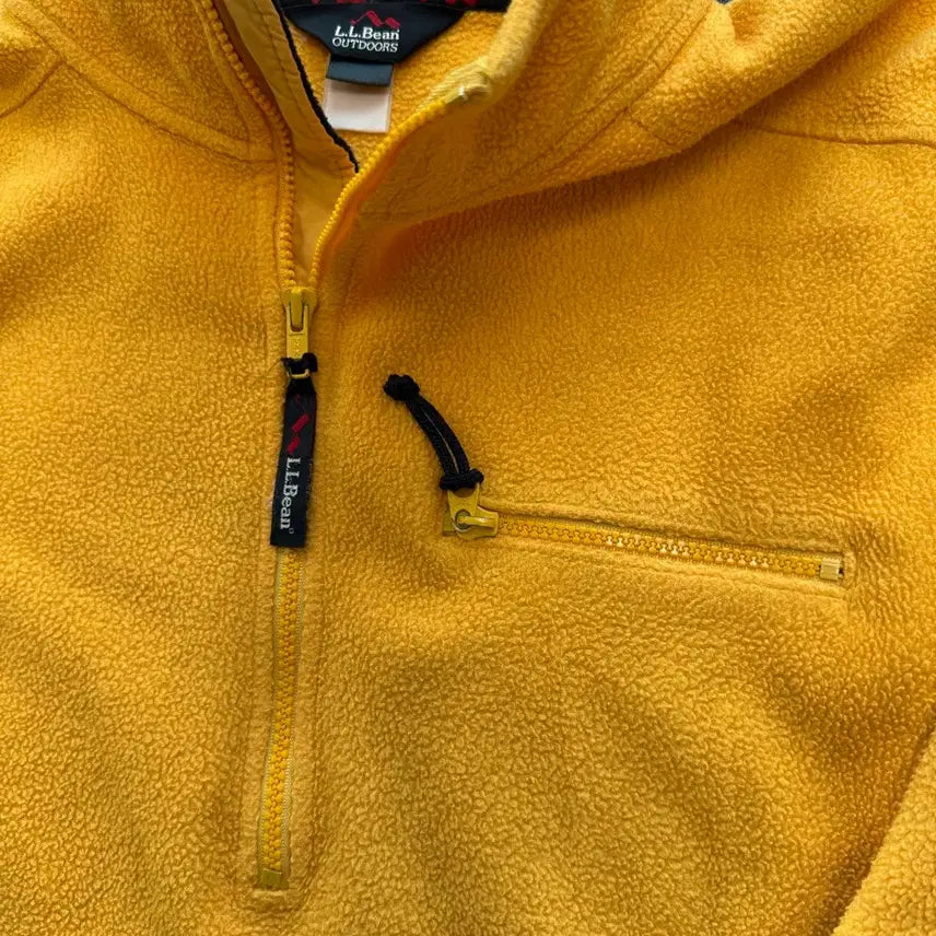 [BUNJANG] L.L.Bean Heavy Fleece Pullover Yellow / 엘엘빈 헤비 플리스 풀오버 옐로우 80s