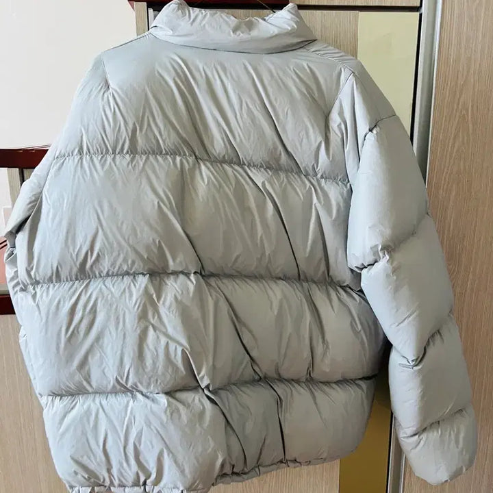 [BUNJANG] Unbranded Light Gray Short Padded Jacket / 라이트 그레이 숏 패딩 점퍼